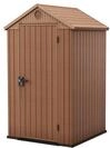 Keter Gartenhaus Darwin 4 x 4, Holzoptik, braun, 1,4 m&sup2;, 125,8 x 117 x 205 cm