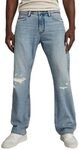 G-STAR RAW Herren Lenney Bootcut Jeans, Blau (Sun Faded Ripped fogbow