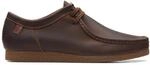 Clarks Shacre II Run Mens Dark Sand Suede, 8.5
