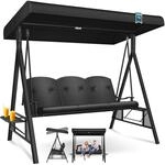 KESSER&reg; Hollywoodschaukel mit Sonnendach 3-Sitzer & Sitzpolster-Auflage 