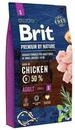 Brit Premium by Nature Adult S Trockenfutter f&uuml;r kleine Hunderassen, unterst&uuml;tzt
