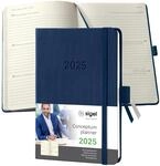 SIGEL C2563 Wochenplaner Wochenkalender 2025, ca. A6, dunkelblau, Hardcover, 176