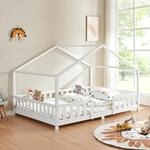 [en.casa] Kinderbett Treviolo 140x200 cm Wei&szlig;