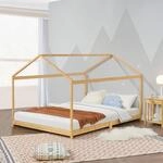[en.casa] Kinderbett Vindafjord 140 x200 cm Bettenhaus Spielbett Juniorbett