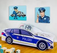 Kids Collective Autobett Kinderbett Jugendbett 70x140 | 80x160 mit Rausfallschutz
