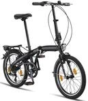 Licorne Bike CONSERES Premium Klapprad 20 Zoll Fahrrad f&uuml;r Herren Damen 6 Gang