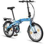 PACTO Three Klapprad 20 Zoll mit Schnelles Faltsystem (10 Sek), Aluminiumrahmen,