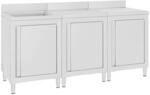 vidaXL Gastro-Sp&uuml;lenunterschrank 180x60x96 cm Edelstahl