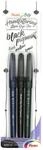 Pentel XSESP15/3 Brush Sign Pen Pigment Black Ink Edition Kalligraphiestift mit