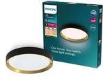Philips Hanno SceneSwitch LED Deckenleuchte, rund, 24 W, 2700 Lumen, 2700 K, Schwarz,