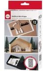 Rayher Silikon Gie&szlig;form Mini- Krippe, 14,5 x 26 x 1 cm, Form mit 12 Einzelmotiven,