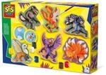 SES Creative 01404 Gips Gie&szlig;en Bastelset Fabelwesen-Set, Kreativkit f&uuml;r Kinder,