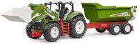 bruder 03452 - ROADMAX Traktor mit Frontlader, Kippanh&auml;nger