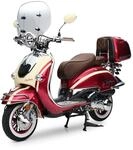 Motorroller EasyCruiser Artemis Rot/Beige metallic 50ccm Euro 5 Retro Roller (45