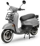 Burnout Motorroller Luna Grau 50 ccm 45 km/h, Euro 5 EFI Retro Roller, LED | 3,1 PS,