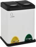 SVITA TC2X8 M&uuml;lleimer 16 Liter 2x8L doppelt Abfalleimer kompakt 2er-M&uuml;lleimer