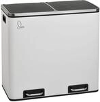 SVITA TM2X24 Treteimer 48 Liter Abfalleimer M&uuml;lleimer Design M&uuml;lltrennung