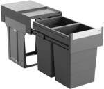 Hailo Abfallsammler 3666901 - Tandem Einbaum&uuml;lleimer 2x 13 Liter - Abfalltrennsystem