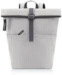 reisenthel rolltop backpack herringbone grey - urbaner und stylischer Rucksack,