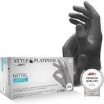 AMPRI Nitrilhandschuhe, silbergrau, platinum, 100 St&uuml;ck/Box, Gr&ouml;&szlig;e S, puderfrei,