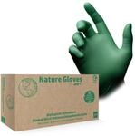 AMPRI Biologisch abbaubare Nitrilhandschuhe, gr&uuml;n, 100 St&uuml;ck/Box, Gr&ouml;&szlig;e S,