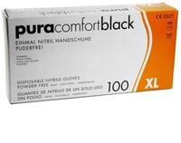Pura Comfort Black Einmal Nitrilhandschuhe SCHWARZ Gr&ouml;&szlig;e S