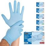 franz mensch 2706 Nitril-Handschuh "SAFE LIGHT" HYGONORM, S, blau