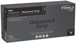 MaiMed Einweghandschuhe schwarz - Nitrilhandschuhe Diamond Grip 50 St&uuml;ck Gr&ouml;&szlig;e S -