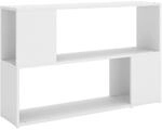 vidaXL B&uuml;cherregal mit 2 F&auml;chern B&uuml;cherschrank Standregal Wandregal Aktenregal