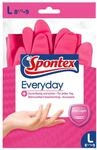 Spontex Everyday Haushaltshandschuhe, f&uuml;r angenehmen und sicheren Halt, mit