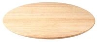 Continenta Drehplatte aus Gummibaumholz, Servierplatte, Drehbrett, Drehteller,