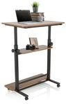 hjh OFFICE Stehpult h&ouml;henverstellbar Workstation II 80x50 cm Mobiler Computertisch