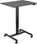 Logilink Elektrisch verstell- & rollbarer Sitz-/Steharbeitsplatz in Schwarz, 2 von 4