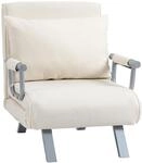 HOMCOM 3 in 1 Schlafsessel Klappbar Schlafsofa mit Bettfunktion Verstellbarer