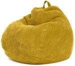 Green Bean&reg; Indoor Sitzsack 90x110cm EPS-Perlen F&uuml;llung & Cordstoff Kuschelig...