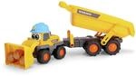 Dickie Toys ABC - Bagger-Fahrzeug Tracey Trailer (65 cm) f&uuml;r Kinder ab 1 Jahr -