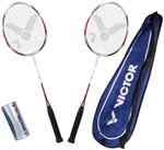 VICTOR Badmintonschl&auml;ger Atomos, verf&uuml;gbar als Set oder Einzelschl&auml;ger
