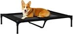 PawHut Hundeliege Outdoor f&uuml;r Gro&szlig; Hunde 92 x 76 x 18 cm Kaffee-Schwarz 