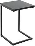 HAKU Beistelltisch schwarz MDF Metall Couchtisch klein - Ma&szlig;e: B 33 x H 60 x T 35 cm