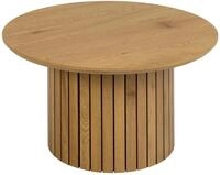AC Design Furniture Yaron Couchtisch in Wildeichenoptik, S&auml;ulenfu&szlig; mit