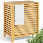 CASARIA&reg; W&auml;schekorb mit Deckel Bambus Holz 70L Gro&szlig; W&auml;schesammler...