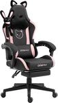 Dowinx Gaming Stuhl - S&uuml;&szlig;e Katze Edition - Ergonomischer Computerstuhl mit Hoher