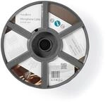 Nedis - Mikrofonkabel - 2x 0.25 mm2-100 m - Rolle - Schwarz