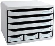 Exacompta 307740D Ablagebox Office Querformat mit 7 Schubladen f&uuml;r DIN A+ Dokumente.