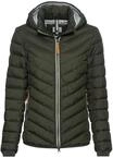 camel active Damen Steppjacke aus recyceltem Polyester Dunkelgr&uuml;n, womenswear-46