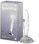 Satisfyer Sparkling Crystal Glas-Dildo | Borosilikatglas | Rillenstruktur f&uuml;r mehr