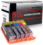 Logic-Seek 10x XXL Tintenpatrone kompatibel f&uuml;r PGI580 CLI580 Multipack f&uuml;r Canon