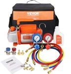 VEVOR Vakuumpumpe 100L/min Unterdruckpumpe A2L-explosionsgesch&uuml;tzt 150W 220V/50HZ
