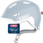 ABUS Kinderhelm Smiley 3.0 ACE LED - Fahrradhelm mit Licht - Tiefe Passform & Platz