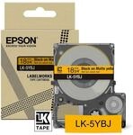 Epson Etikettenkassette, mattes Beschriftungsband LK-4YBJ schwarz auf gelb,